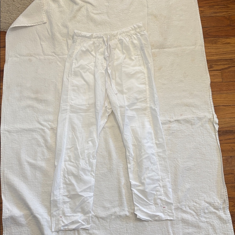 XiRENA white cotton Draper Pants. Size S.